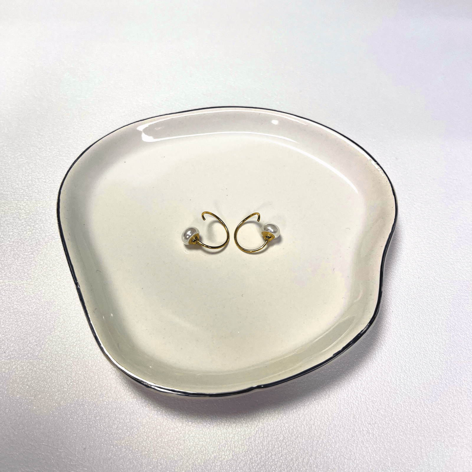 Twist Pearl – 18K aranyozott, hipoallergén fülbevaló